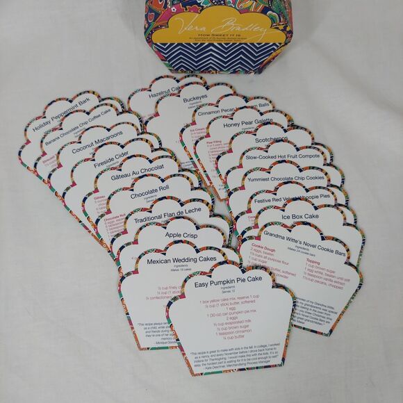 Vera Bradley How Sweet It Is 20 Dessert Recipes Boxed Cards By The Design Team - Picture 5 of 10